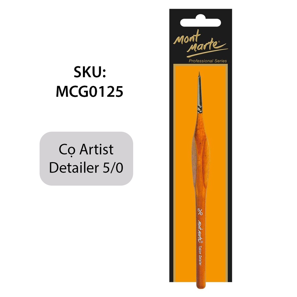 Cọ Đi Nét Artist Taklon Detailer/ Liner Mont Marte - Artist Brush Taklon Detailer/ Liner