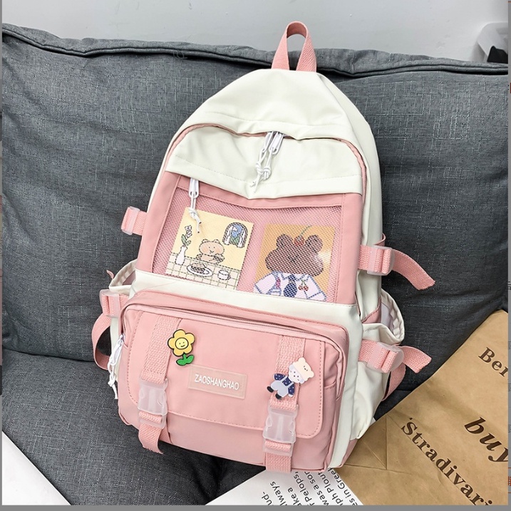 Balo Ulzzang Hàn Quốc Nam Nữ Thời Trang Giá Rẻ Cute Dễ Thương Basic BL 615