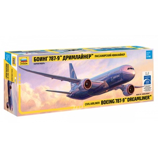 Mô hình lắp ráp | máy bay chở khách boeing 787-9 dreamliner tỷ lệ 1/144 | zvezda