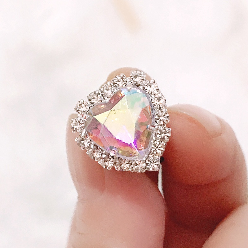 1 Phụ Kiện Trang Trí Giày Đính Đá Sáng Lấp Lánh Thời Trang