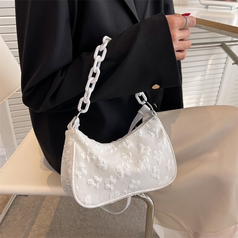 Túi Đeo Chéo Nhỏ Hình Vuông Chất Liệu Jacquard NB00319