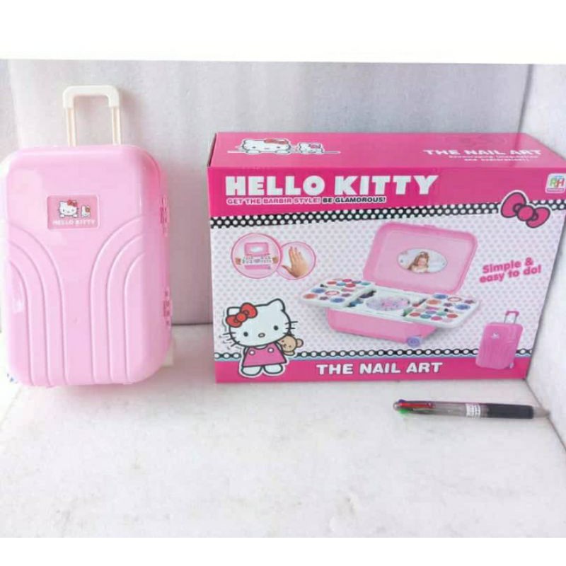 Vali Kéo Đựng Đồ Trang Điểm Hình Hello Kitty Dễ Thương Cho Bé Gái