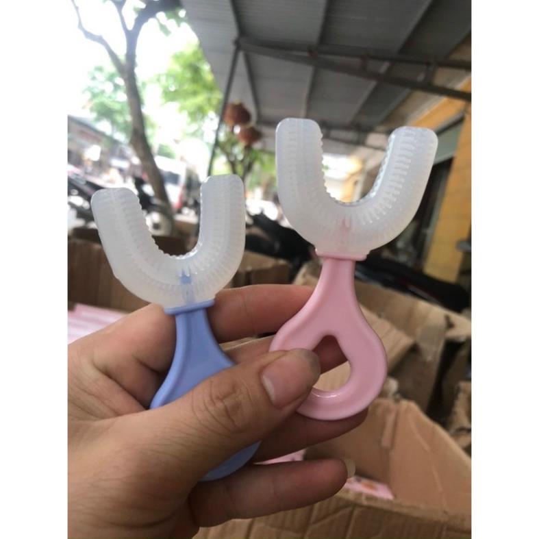 [FREESHIP] Bàn Chải Đánh Răng Hình Chữ U Silicon Cho Bé