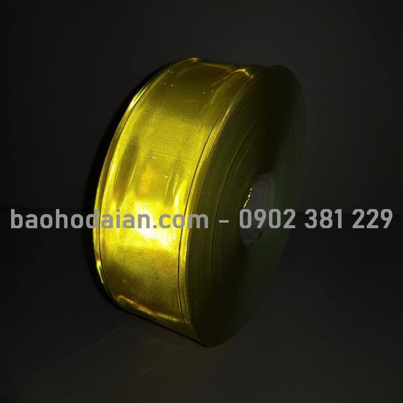 Cuộn dây phản quang nhựa trơn, W bản 5cm*50m