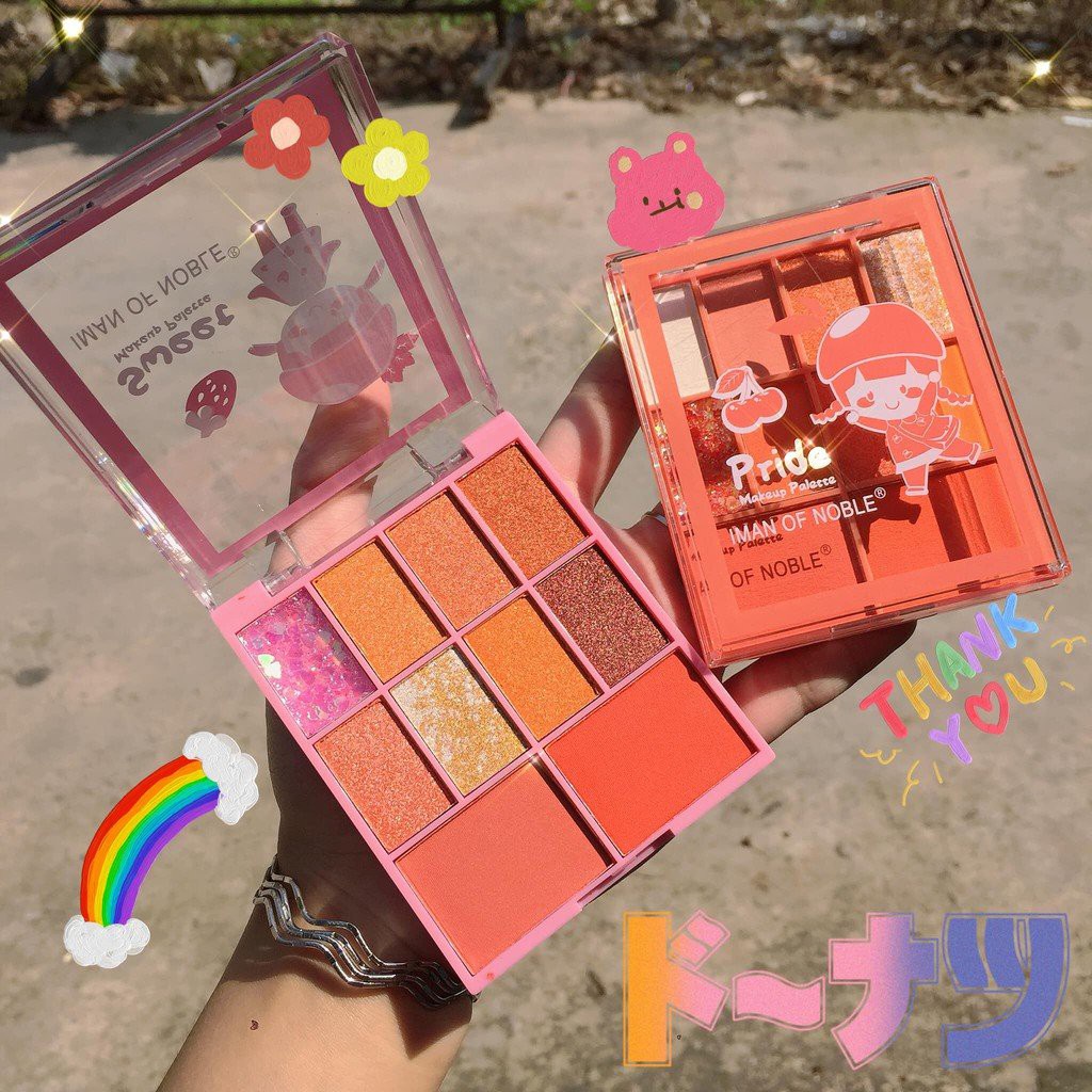 Ảnh thật 🍀Phấn Mắt 10 Ô IMAN OF NOBLE MAKEUP PALETTE 6661 Chính Hãng Nội Địa