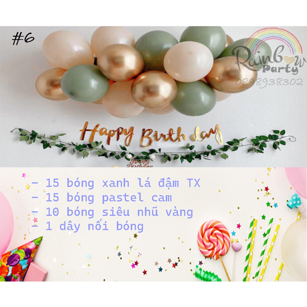 Set dây bong bóng trang trí sinh nhật tiện lợi