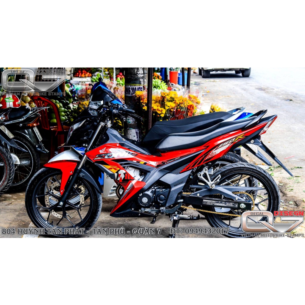Tem rời SONIC 150 đỏ - decalq7