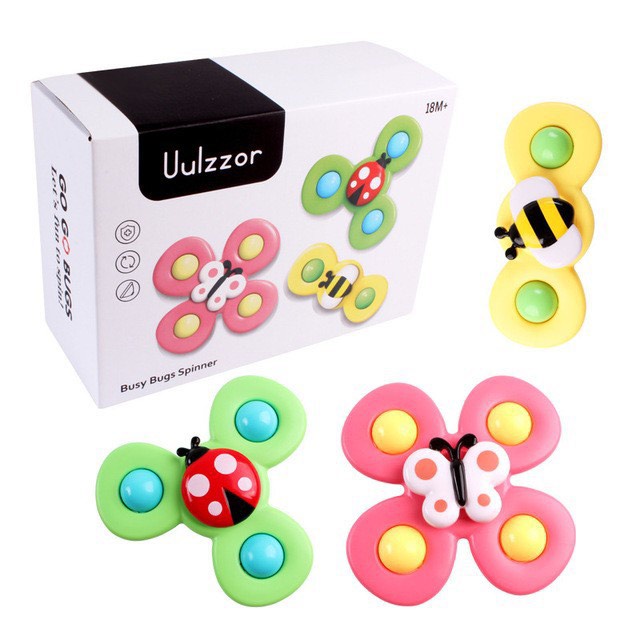 [Hàng Loại 1] Set 3 con quay spinner hình dễ thương - đồ chơi con quay vui nhộn cho bé