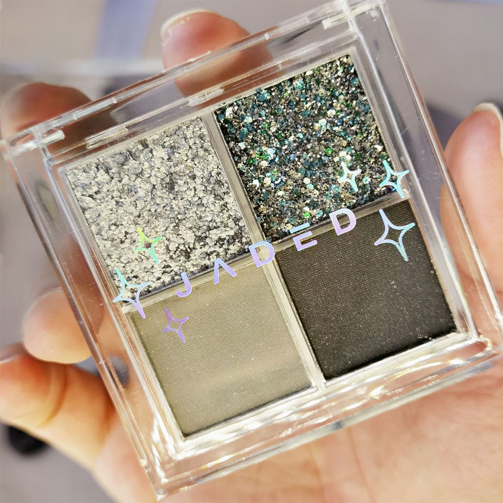 [Hàng mới về] Bảng phấn mắt 4 màu trang đIểm mắt khói Jaded tông cam đất cam đào