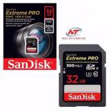 Thẻ nhớ máy ảnh SDHC Sandisk Extreme Pro UHS-II U3 2000x 32GB 300MB/s (Đen)