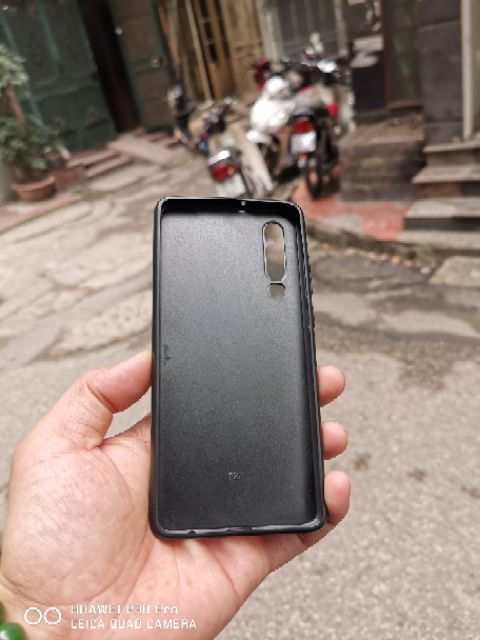Ốp lưng Silicon Deep lưng da vân vải Jean cho Huawei P30