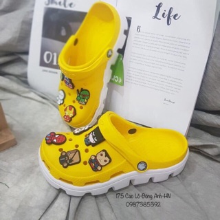 Dép sục cross màu vàng [ tặng 12biz hàng full box xịn xò ]