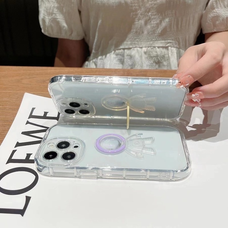Ốp Điện Thoại Silicone Trong Suốt Chống Sốc In Hình Phi Hành Gia Cho iPhone 13 12 11 Pro MAX XS MAX XS XR X