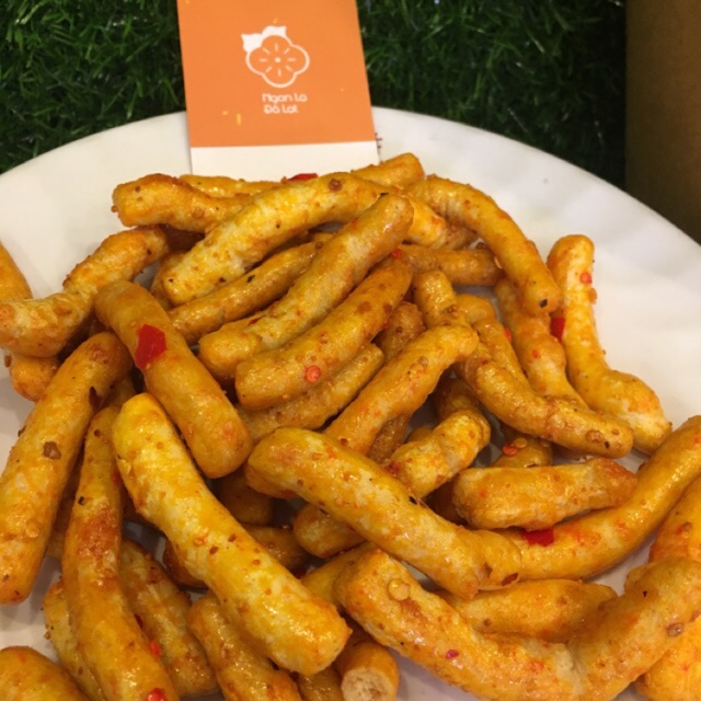 Snack bánh cọng mắm tỏi ớt, Đặc Sản Ngon Lạ Đà Lạt