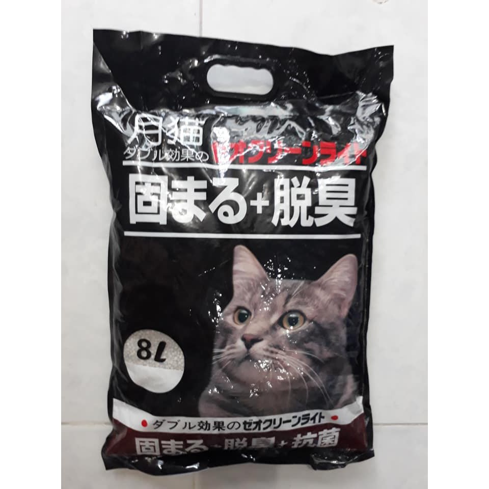 Cát vệ sinh mèo Nhật Đen 8l
