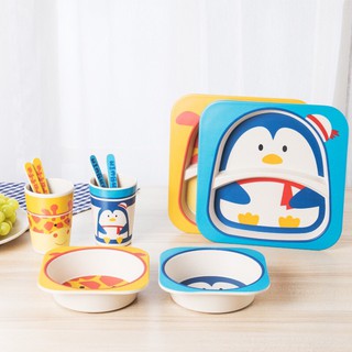 [SIÊU HOT]Bộ bát ăn dặm 5 món sợi tre cao cấp