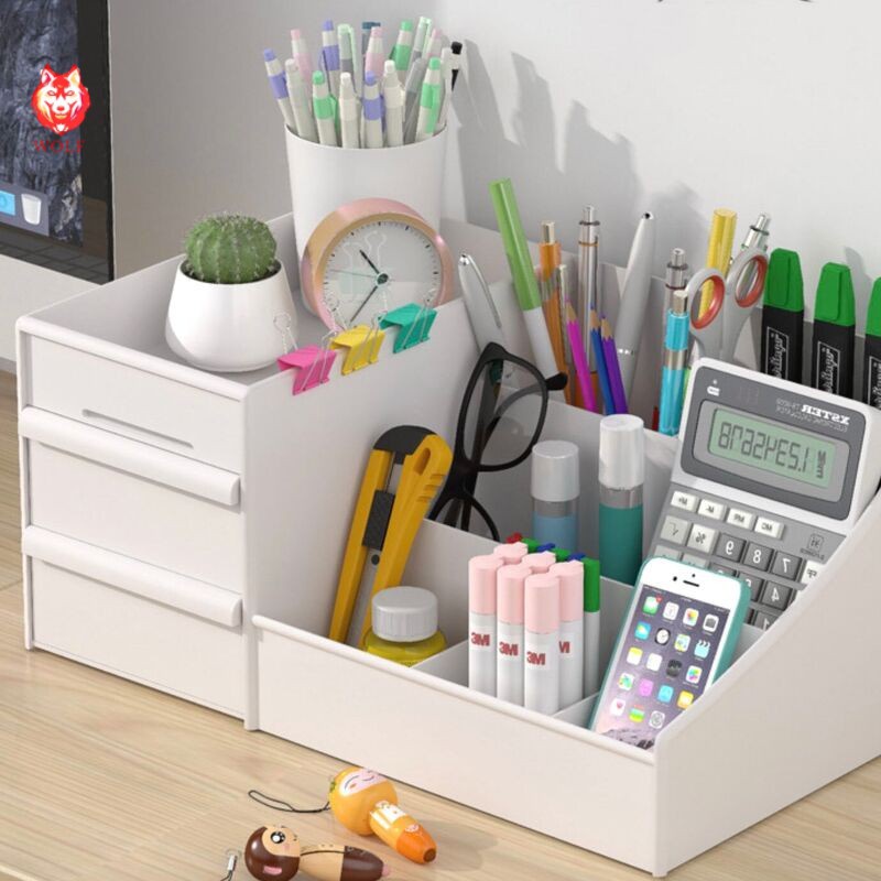 Combo 3 kệ mĩ phẩm, kệ đựng đồ trang điểm 3 tầng