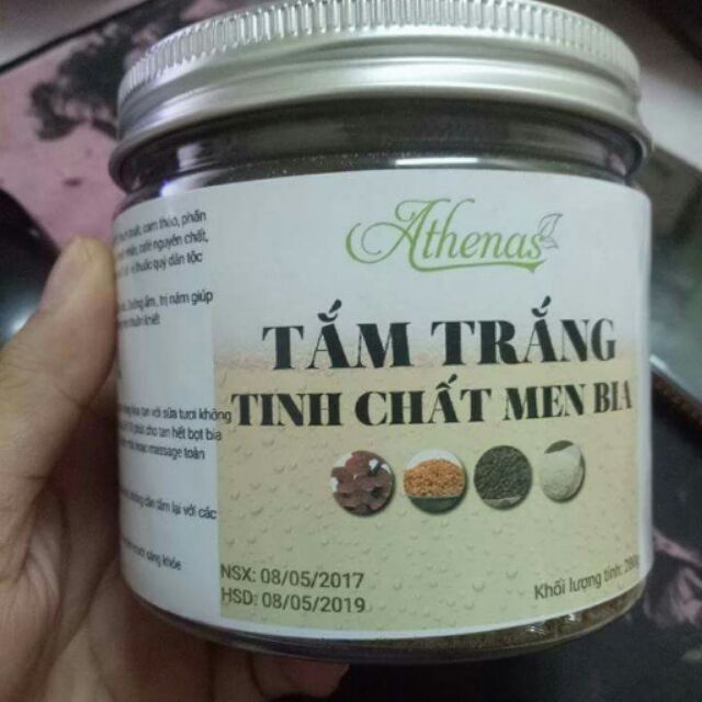 Tắm trắng tinh chất men bia