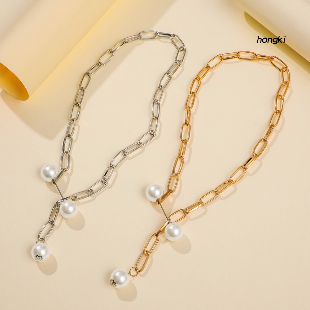 vòng cổ Hợp Kim Đính Ngọc Trai Nhân Tạo Thời Trang Cho Nữ