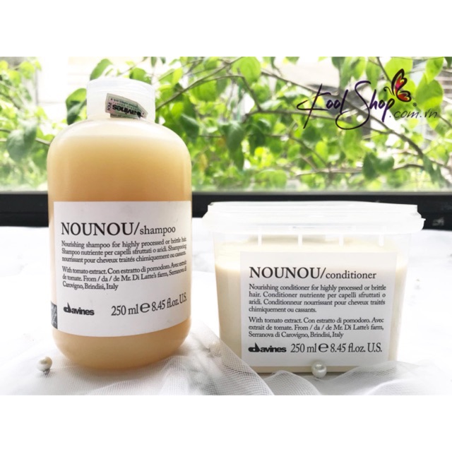 DẦU GỘI/XẢ DAVINES NOUNOU CHO TÓC NHUỘM 1000ML/1000ML-1170K/set