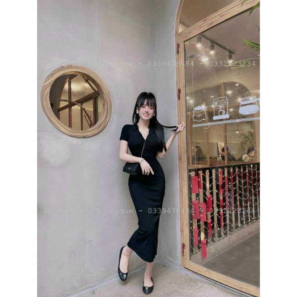 Váy ôm body khuy ngực