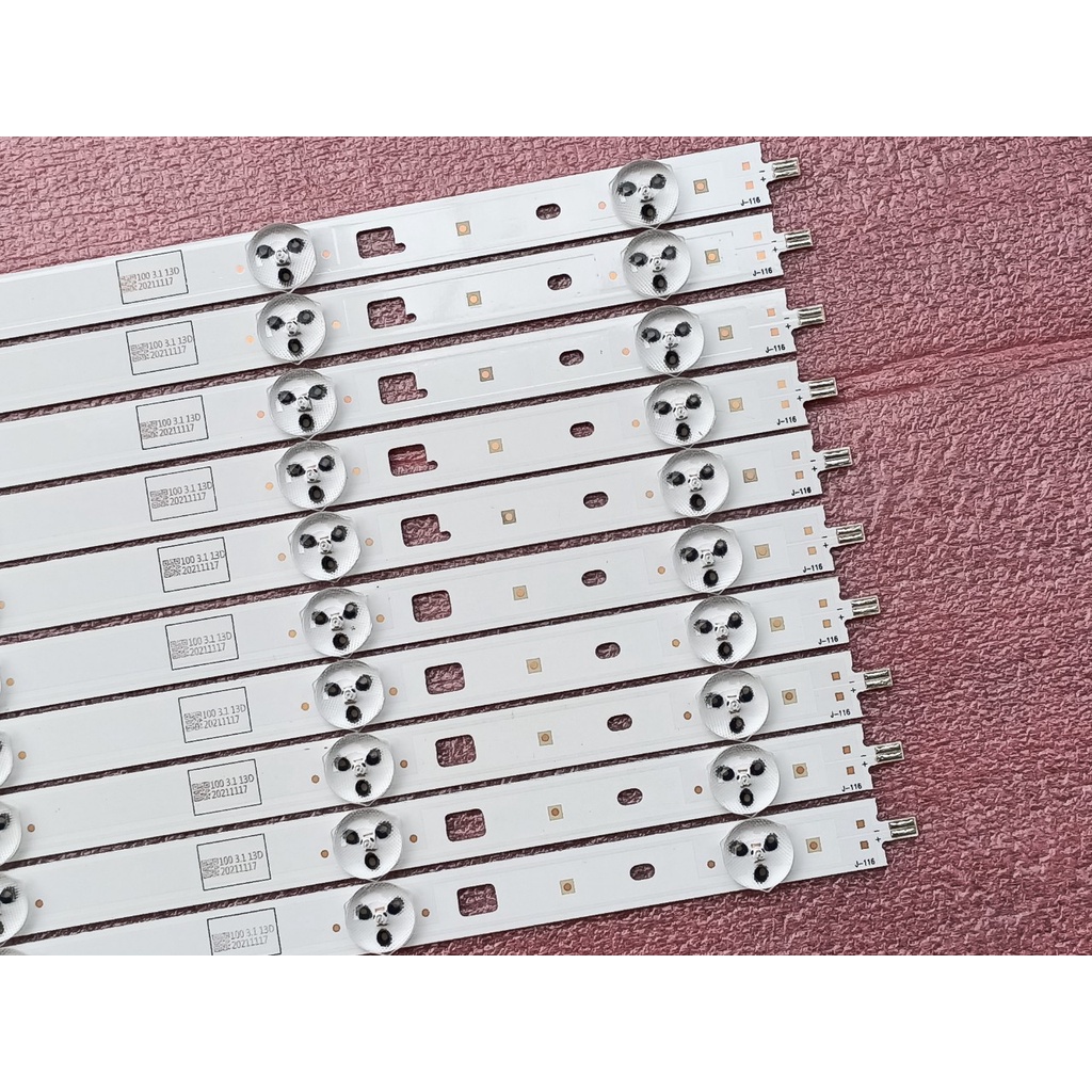 THANH ĐÈN LED TIVI SONY 40W600B  HÀNG MỚI 100%, BỘ 5 THANH A VÀ 5 THANH B, MỖI THANH 5 BÓNG 3V, DÀI 38cm