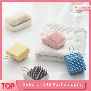 Cọ gội mát xa da đầu cầm tay silicone dẻo dành cho sử dụng tại tiệm làm tóc và tại nhà