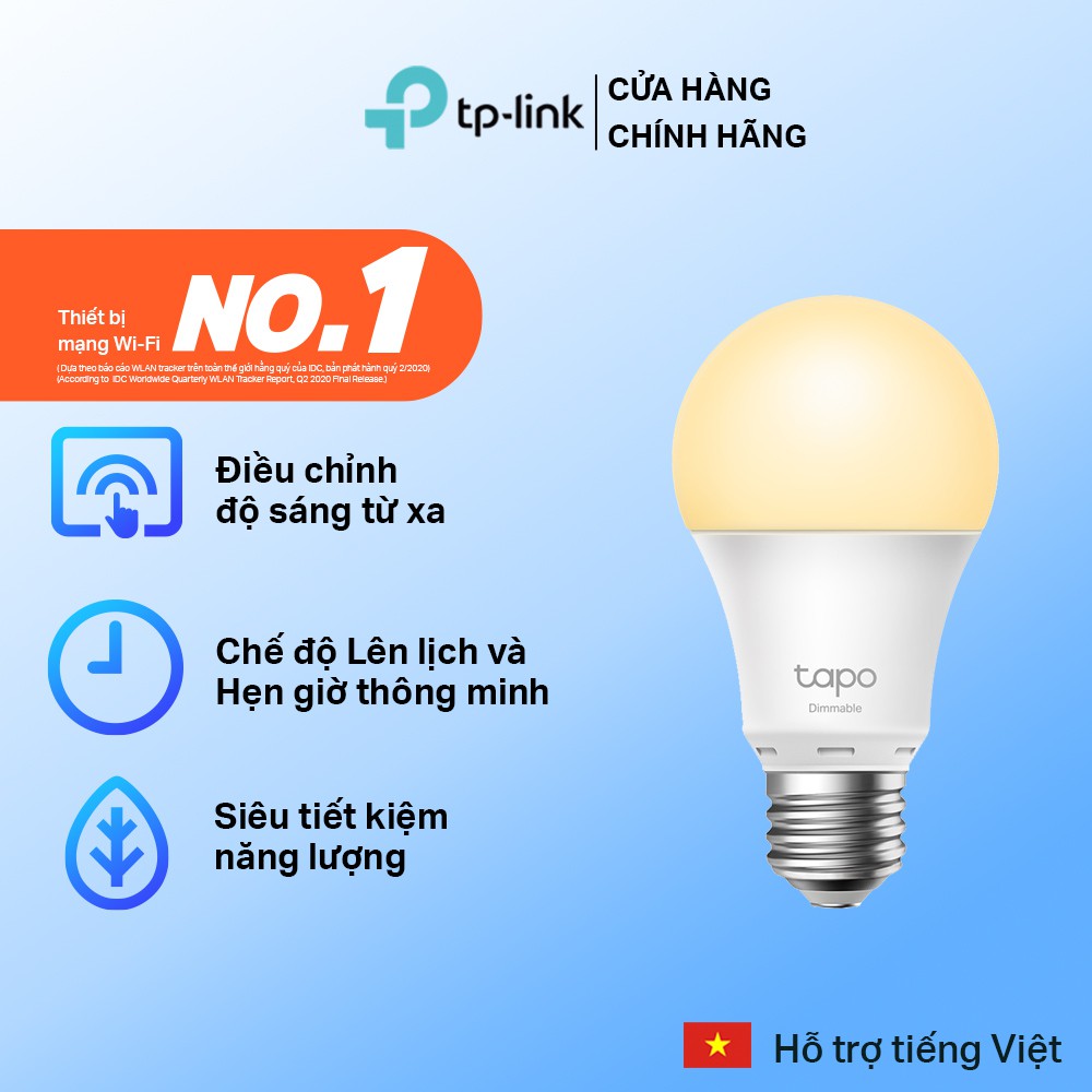 Bóng Đèn Wifi Thông Minh TP-Link Tapo L510E Điều Chỉnh Độ Sáng