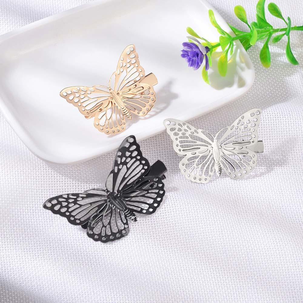 QQMALL Kẹp Tóc Bạc Nữ Phong Cách Cổ Điển