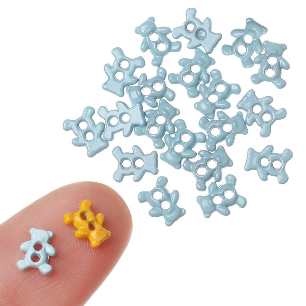 BEBETTERM Set 20 / 40 Nút Áo Hình Gấu Dễ Thương Cho Búp Bê
