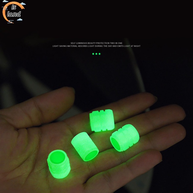 Set 8 Nắp Van Bánh Xe Hơi Dạ Quang Độc Đáo