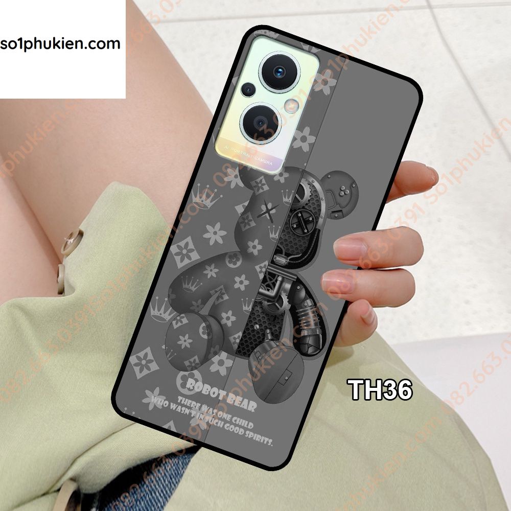 Ốp lưng Oppo Reno 7 5G - Reno 7z 5G- Reno 8z 5G dẻo hình gấu dễ thương - đáng yêu