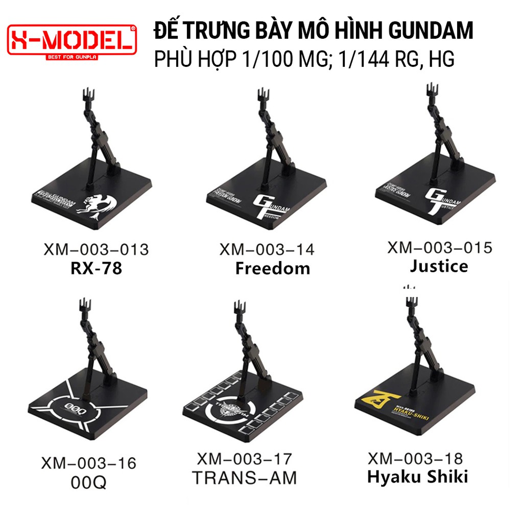 Đế trưng bày nhân vật, mô hình đồ chơi Gundam, X-MODEL XM003  Action Base (HG, RG,MG ) phù hợp 1/100; 1/144