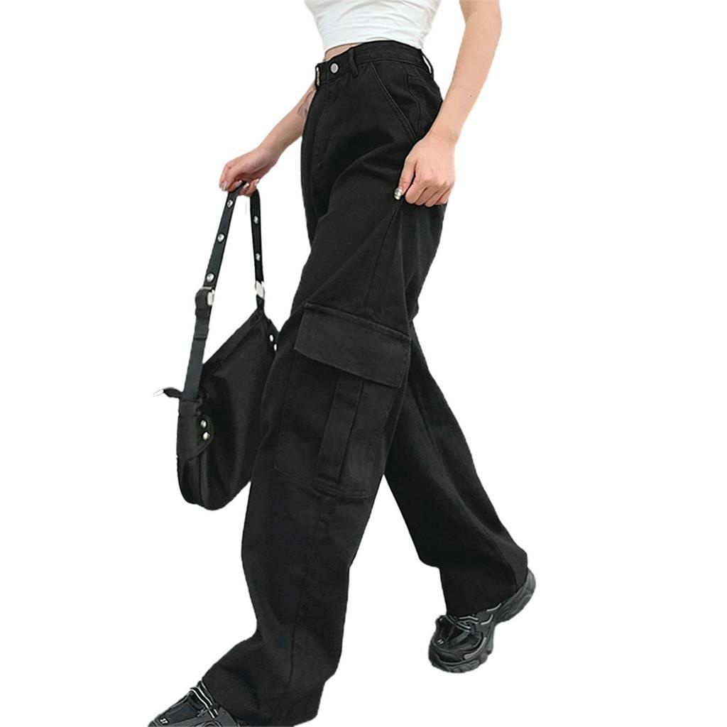 Quần Jeans Dài Ống Rộng Thời Trang Dành Cho Nữ