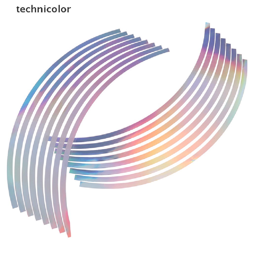 Miếng dán vành bánh xe phản quang 10/12/14/18&quot; trang trí nhiều màu sắc