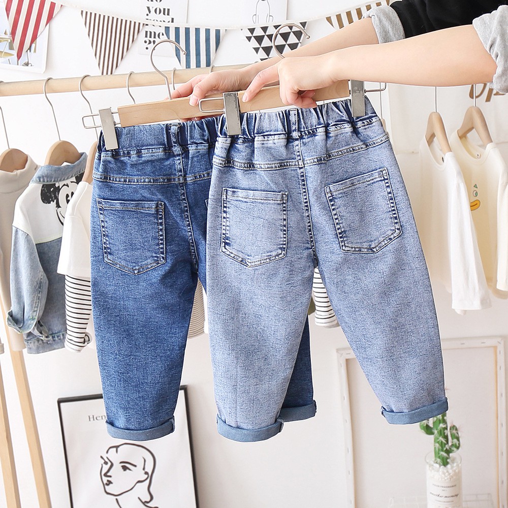 (Form rộng) Quần Jean giấy bé trai bé gái KACADY chất cực đẹp Quần jeans cho bé quần bò Kunkids