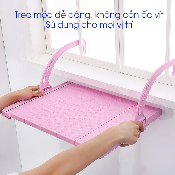 KỆ PHƠI ĐỒ TREO BAN CÔNG THU GỌN TIỆN LỢI - GIÀN PHƠI ĐỒ BAN CÔNG KÉO GIÃN THÔNG MINH SIÊU CHẮC CHẮN - TREO ĐƯỢC 30 BỘ