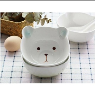 Bát ăn dặm hình gấu trắng