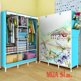 tủ vải đựng quần áo - tủ vải đựng đồ