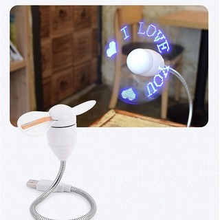 Quạt USB 2 cánh chạy chữ led