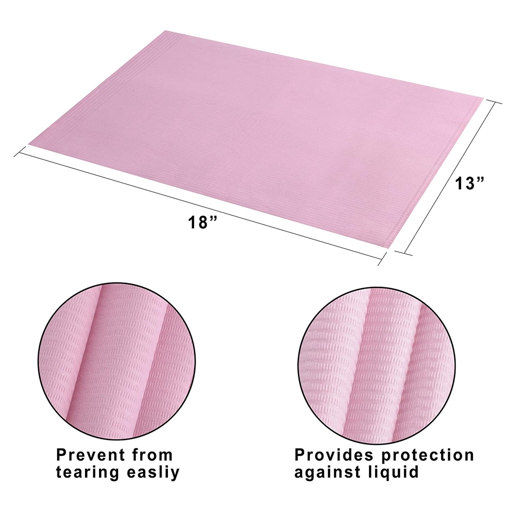 Bộ 125 Khăn Giấy Lau Nước Bọt Dùng Một Lần Chống Thấm Nước