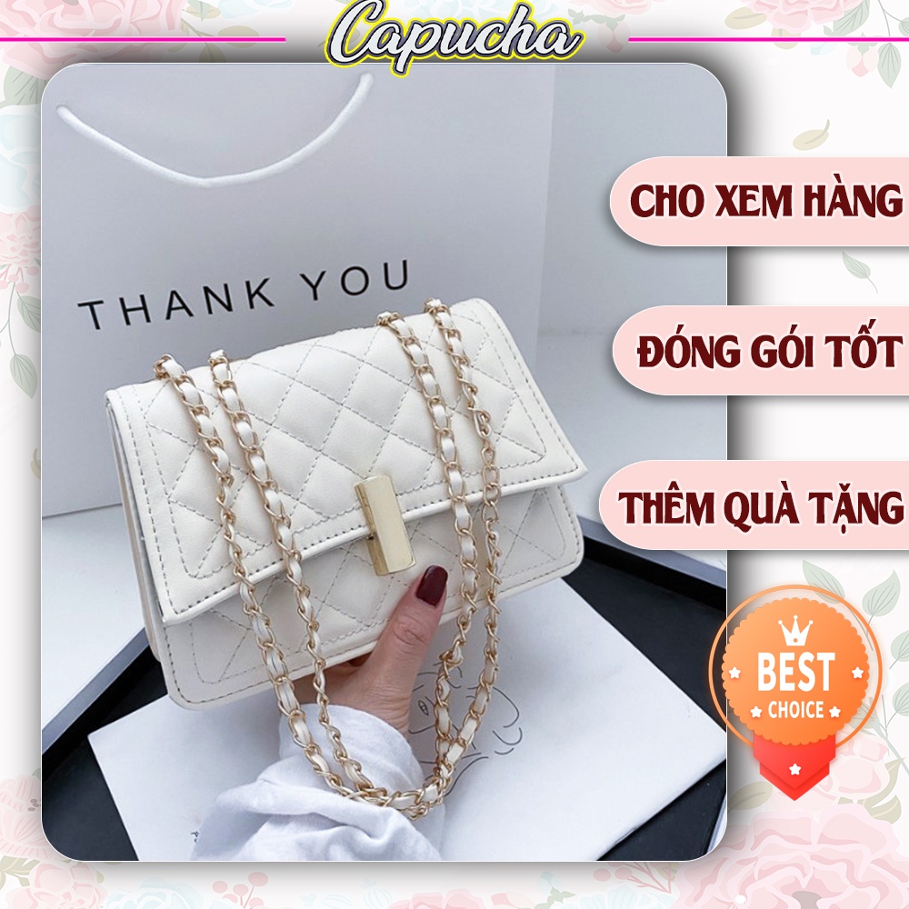 Túi xách nữ trần chỉ trám độc và lạ hiếm có khó tìm phong cách Hàn Quốc Capucha T193