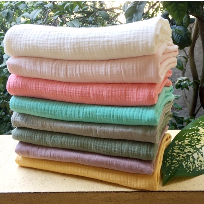 Khăn tắm xô Muslin cao cấp, màu pastel phong cách hàn quốc, khăn tắm đa năng cho bé.