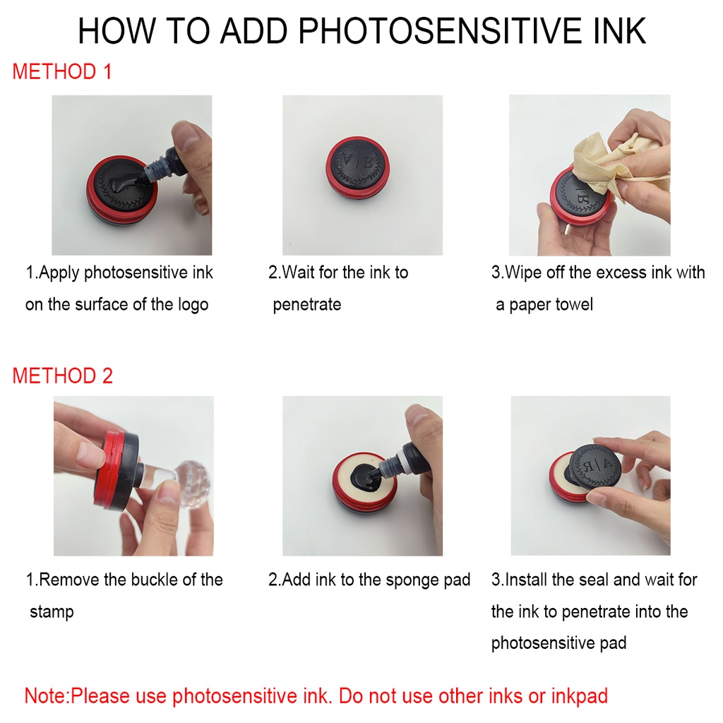 Con Dấu Đóng Sáp Niêm Phong Hình Chữ Nhật/Vuông/Tròn Cảm Ứng Chạm Khắc Tùy Chỉnh