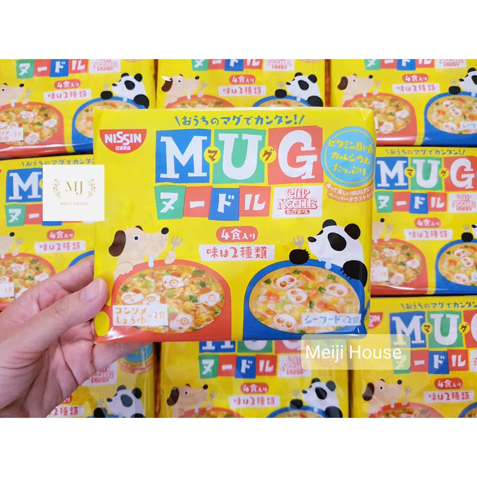 MÌ MUG MÀU VÀNG/ XANH NHẬT BẢN CHO BÉ TỪ 1 TUỔI