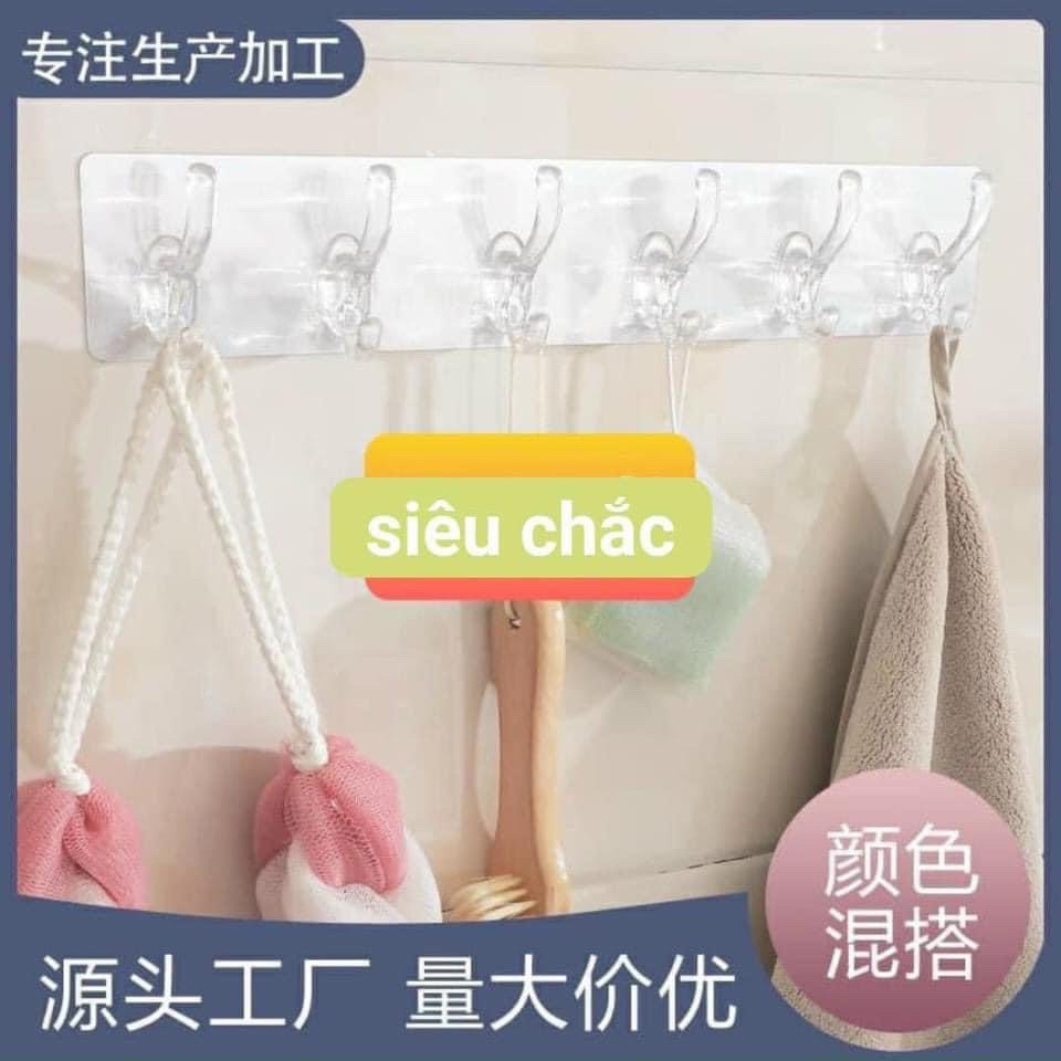 Móc dán trong 6 móc siêu chắc, chịu lực, chống nước