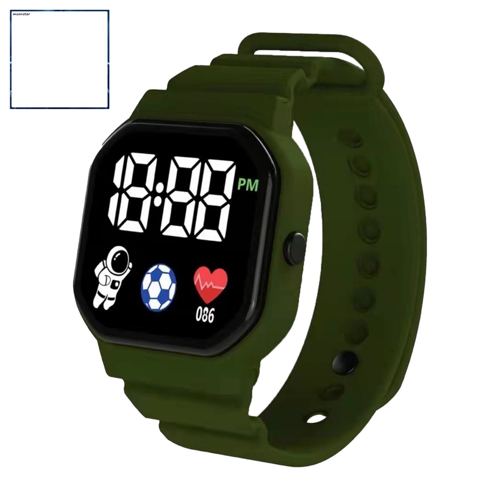 Đồng Hồ Đeo Tay Điện Tử Màn Hình LED Phong Cách Thể Thao Dành Cho Học Sinh