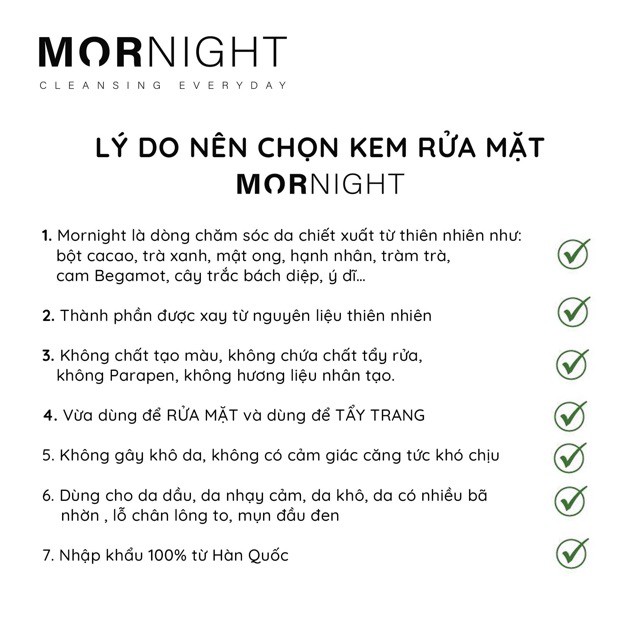 Sữa rửa mặt hoa hồng MORNIGHT phiên bản dùng thử mini, ít bọt không gây khô da, không chất tẩy rửa, paraben - 10G | BigBuy360 - bigbuy360.vn