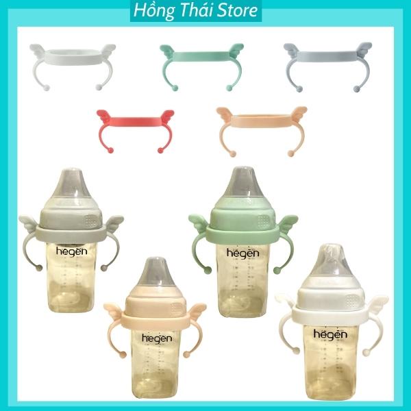 Tay Cầm Bình Sữa Hegen Bằng Nhựa, Dùng Cho Các Loại Bình Cổ Vuông