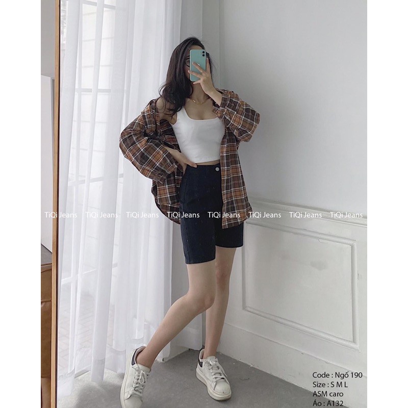 Quần Ngố Jean Đen Rách/Trơn Lưng Siêu Cao - Co Giãn Bigsize 30-36